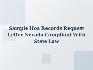 How to Request Hoa Records in Nevada: a Resident’s Guide